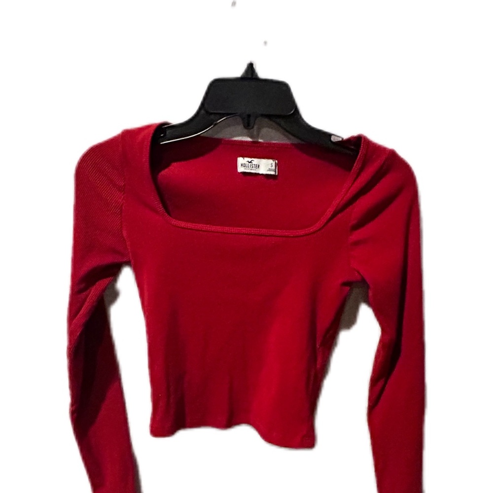 Red Hollister long sleeve size small